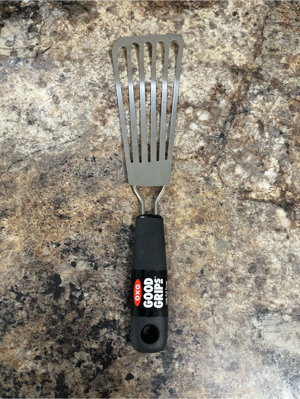 Oxo Good Grips Stainless Slotted Turner - Black and Silver